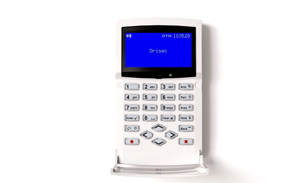 'Orisec White Built in Wireless Expander Hinged Cover Keypad'